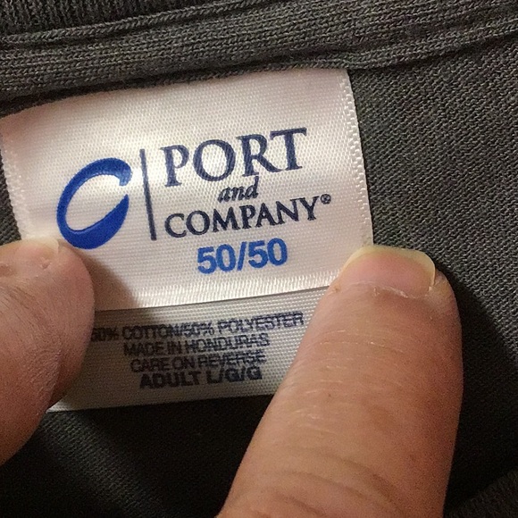 C PORT & CO unisex “Ride For A Cure” tee sz L gray,    looks new - Picture 4 of 7